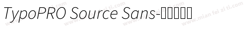 TypoPRO Source Sans字体转换